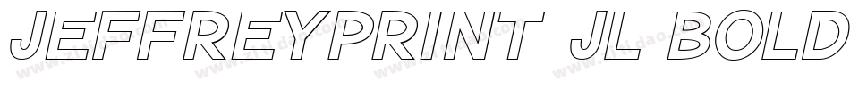 JeffreyPrint JL Bold Italic字体转换
